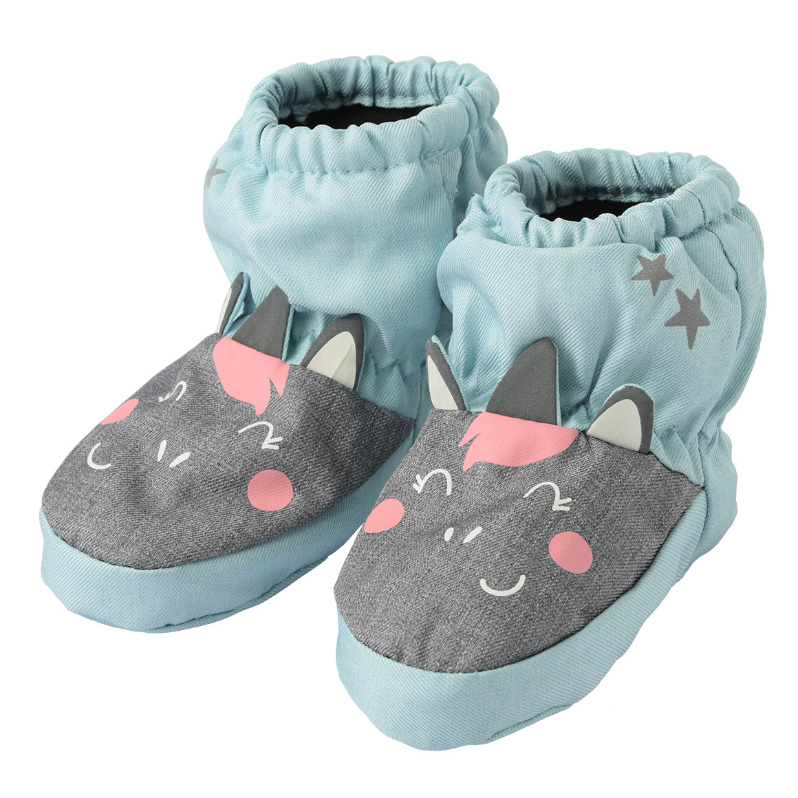 Baby Softschuhe mit Einhorn-Motiv, Gr. M, Neuware