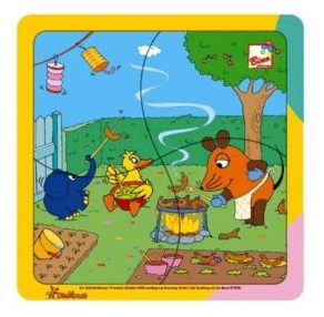 Die Maus Steckpuzzle, 4-teilig, Neuware