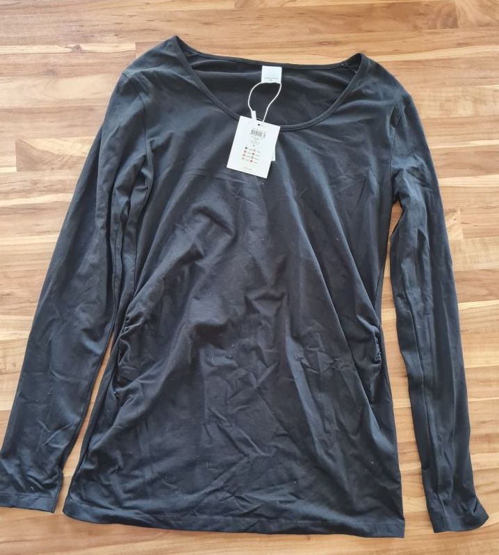 mama licious Umstandsshirt, Farbe: Black, Gr. XL, Neuware mit Etikett