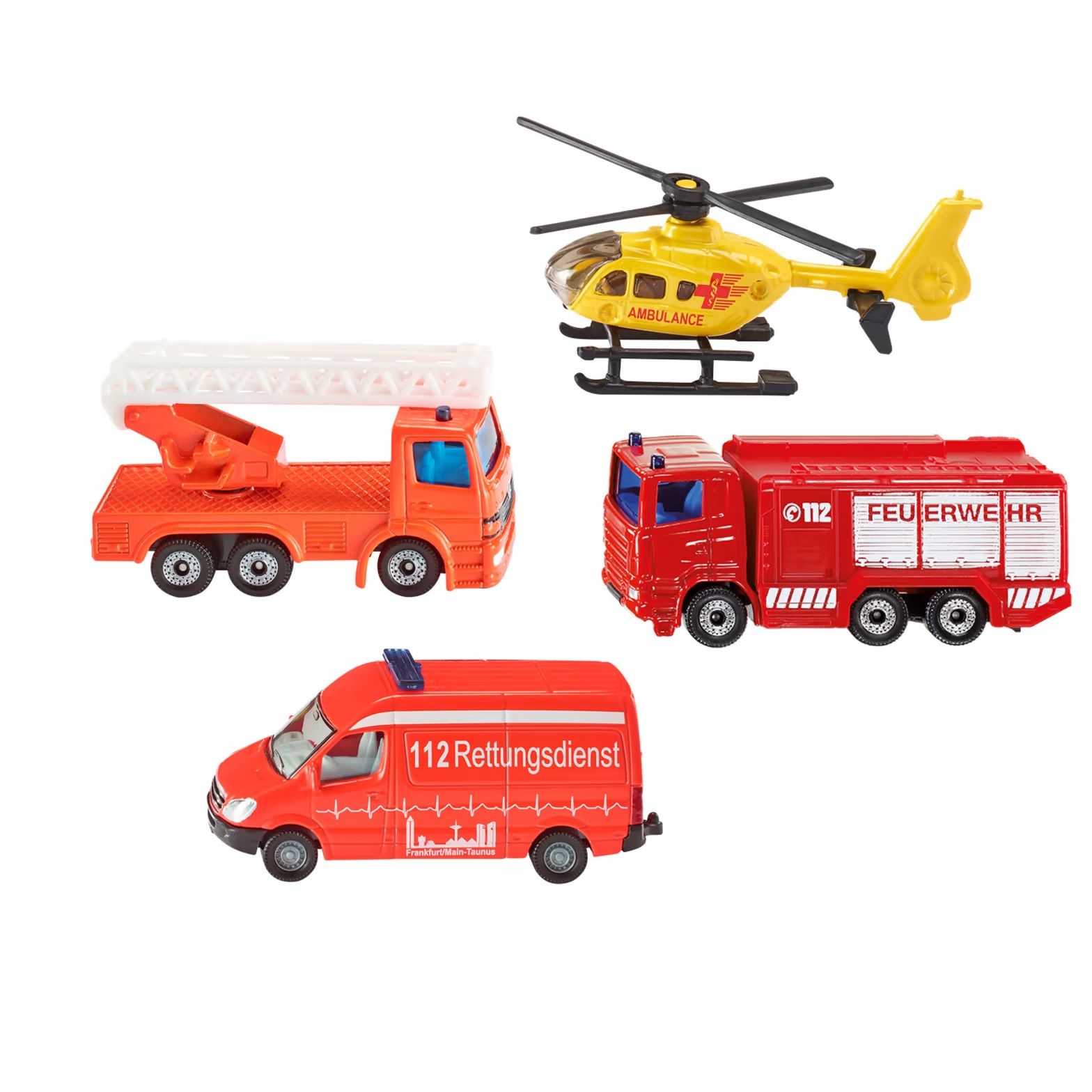 Siku Einsatzfahrzeuge- Set, 4 Teile, Neuware