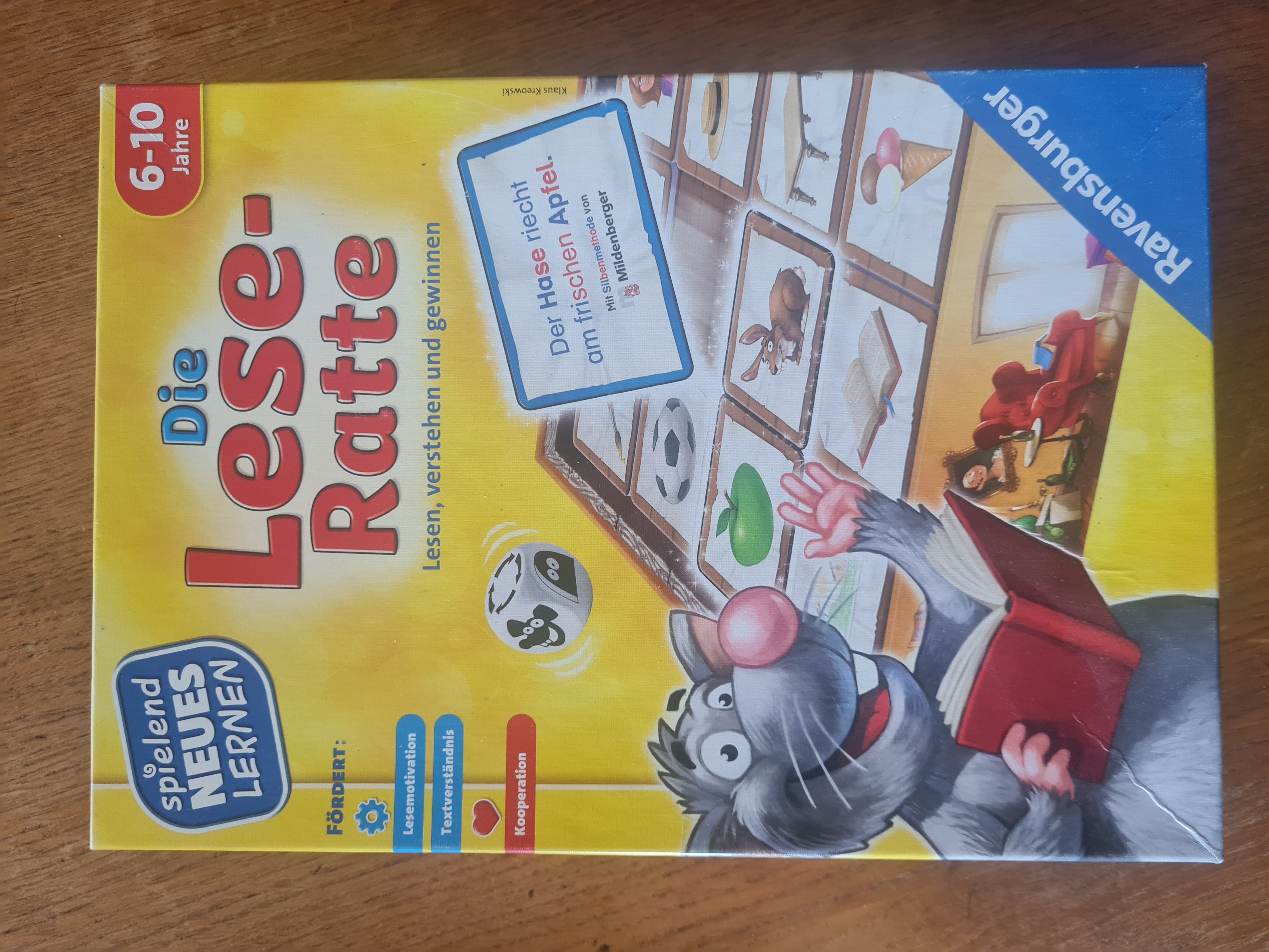 Ravensburger 24956 - Die Lese-Ratte - Spielen und Lernen für Kinder, Lernspiel für Kinder ab 6-10 Jahren