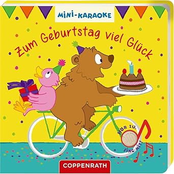 Mini-Karaoke: Zum Geburtstag viel Glück, Pappbilderbuch, Neuware