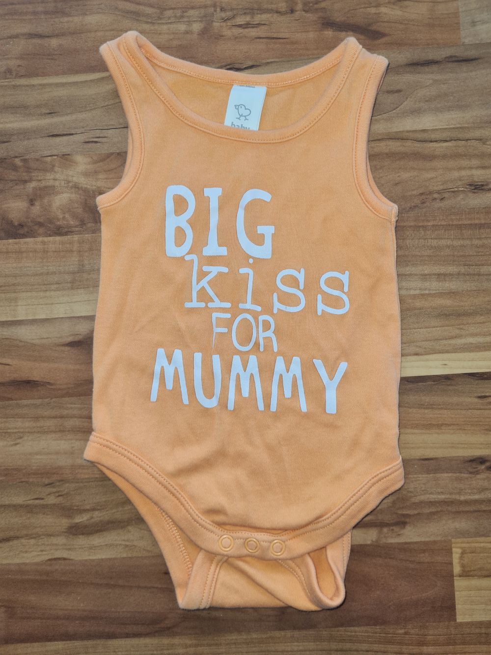 Trägerbody "Big Kiss For Mummy", Gr. 62, Secondhand