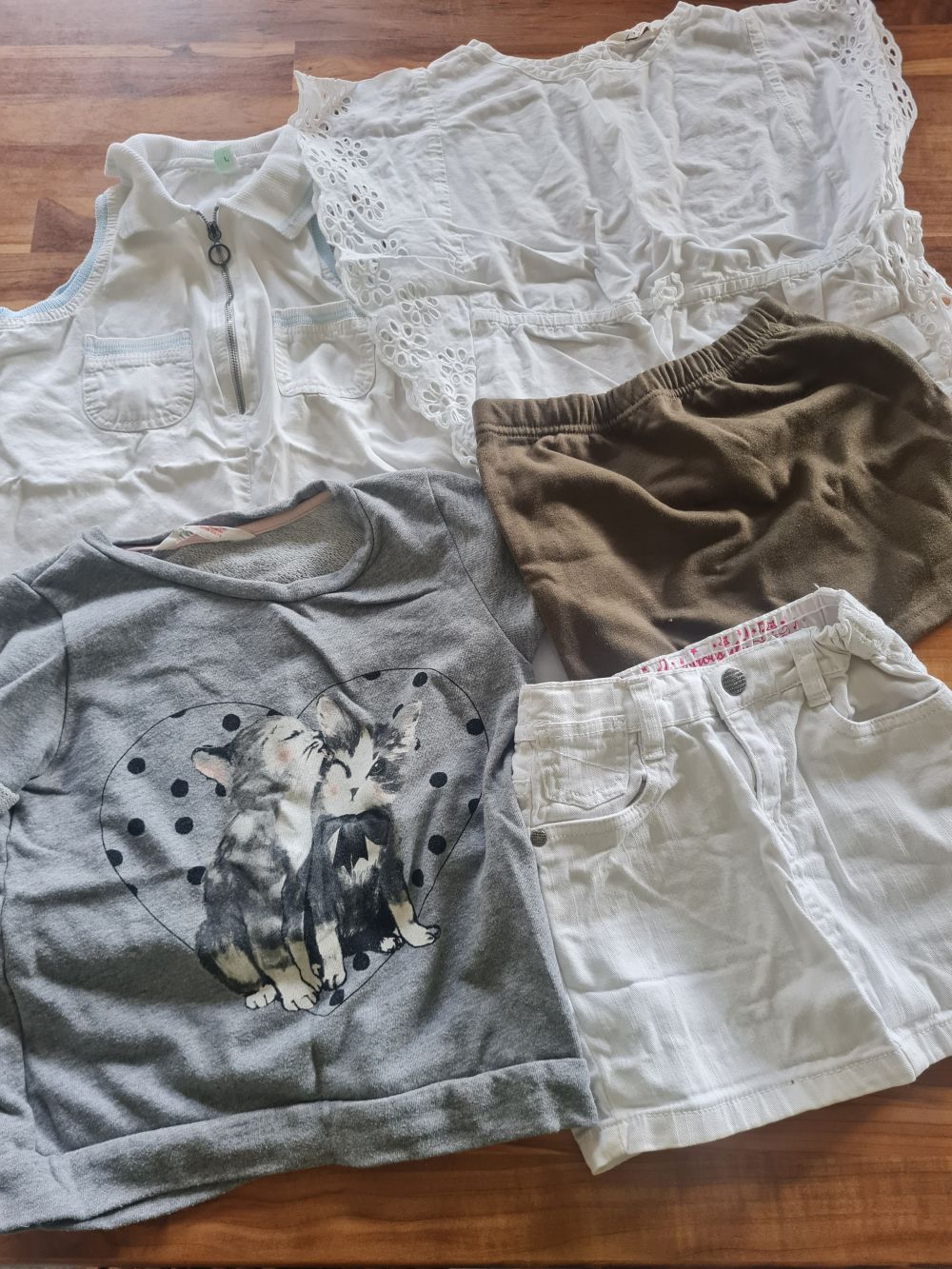5-teiliges Sommer Set für Mädchen, Gr. 122/128, Secondhand