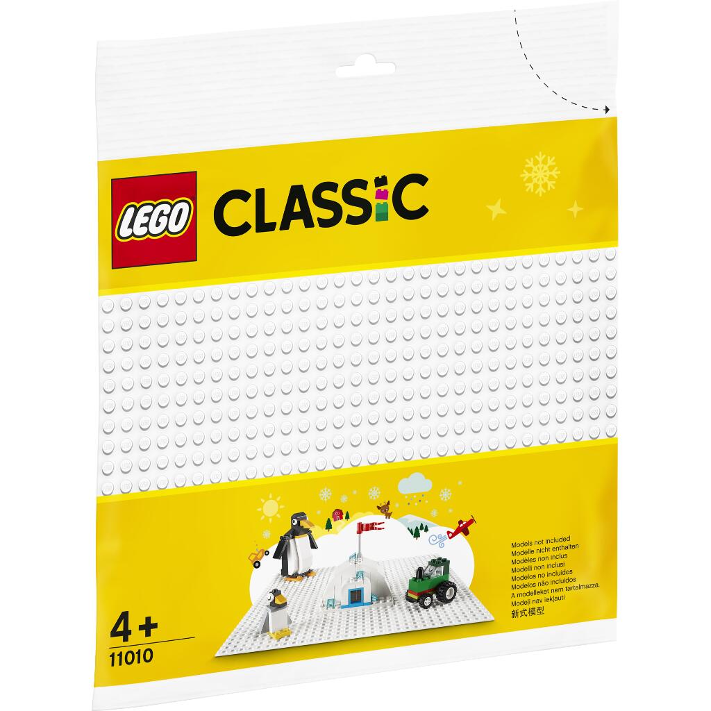 LEGO Classic 11010 Weiße Grundplatte, Bauplatte, Neuware (EOL)