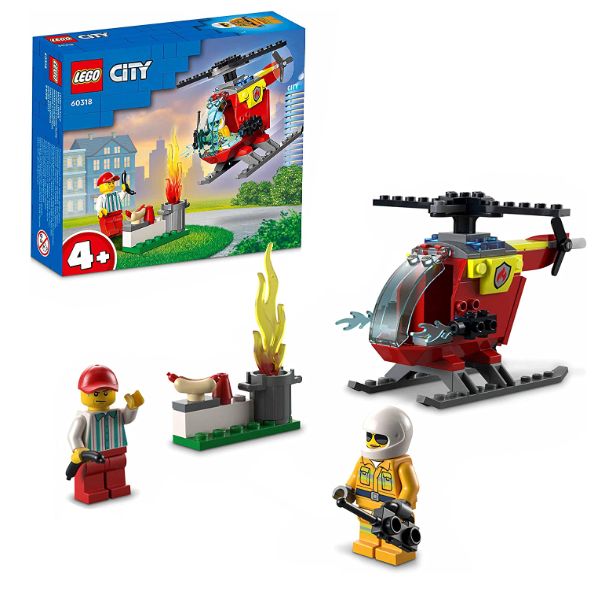 LEGO City 60318 Feuerwehrhubschrauber, Neuware (EOL)