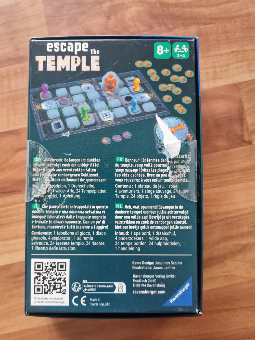 Escape the temple, Secondhand