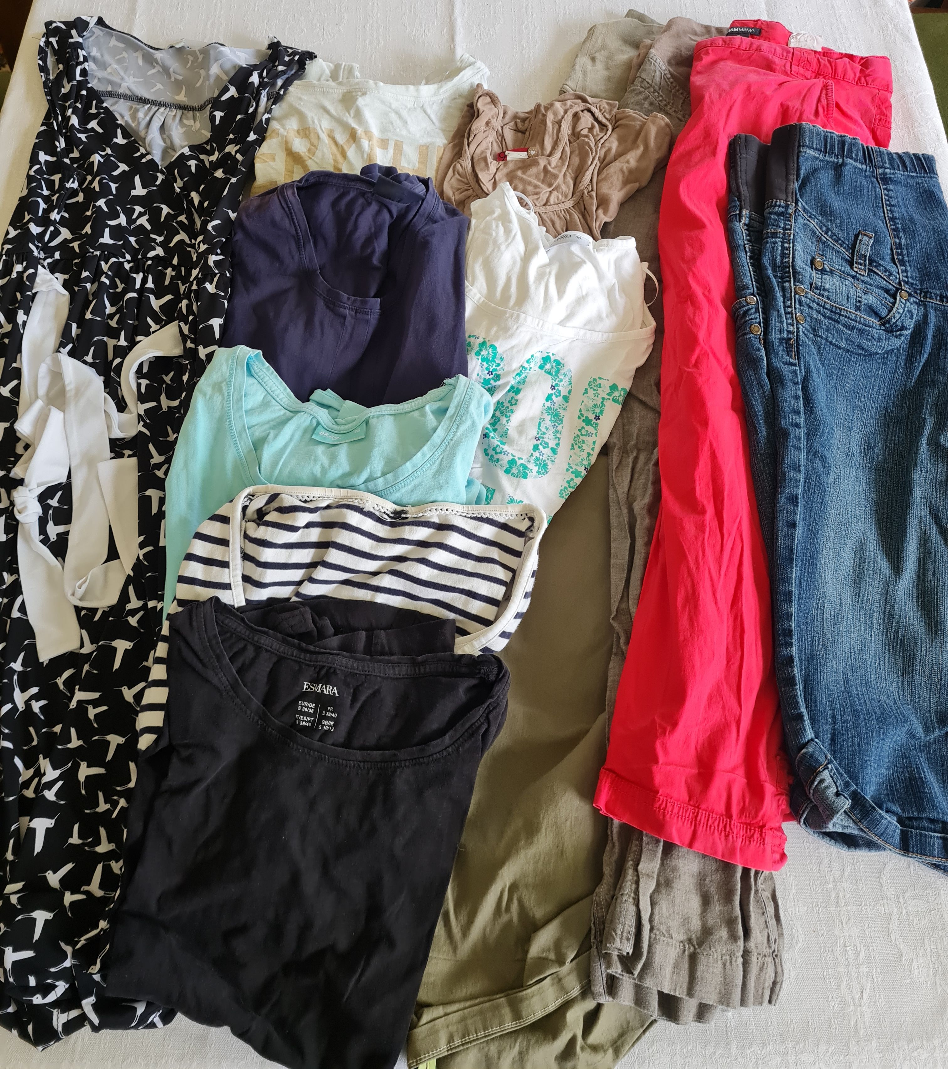 Umstandsmode für den Sommer, großes Paket, Gr. S, Secondhand