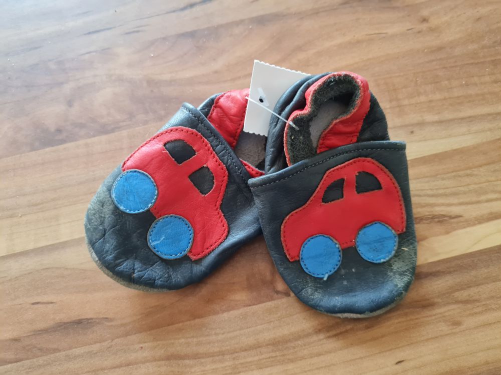 Krabbelschuhe Gr. 16/17, Secondhand