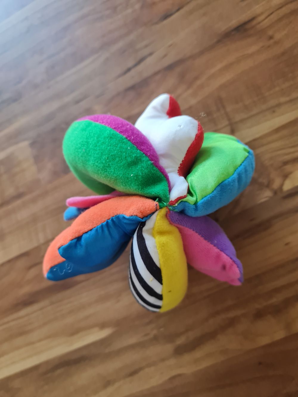 Entdeckerball aus Plüsch mit Rasselfunktion, Secondhand