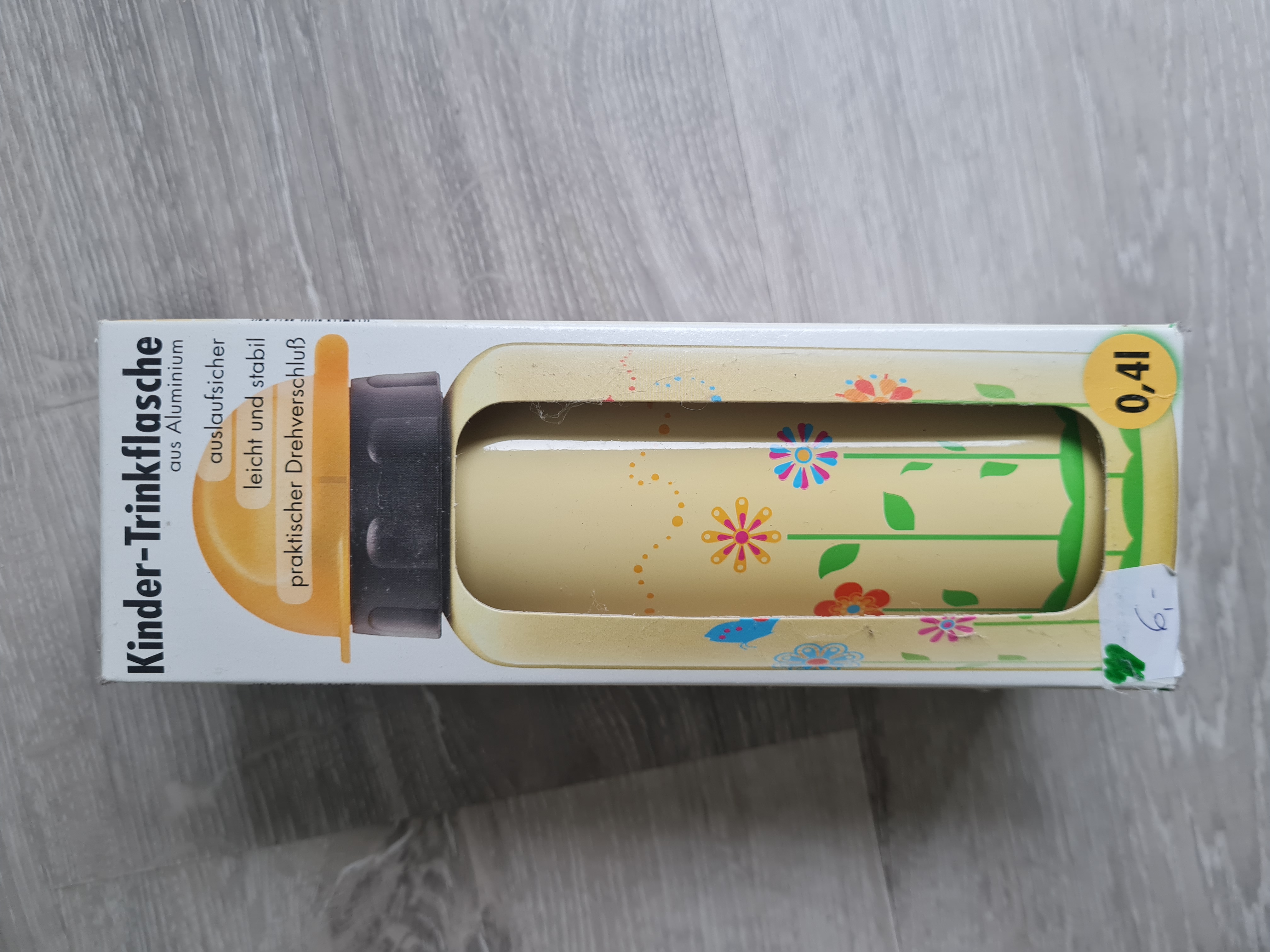 Kinder-Trinkflasche aus Aluminium, 0,4l, Neuware