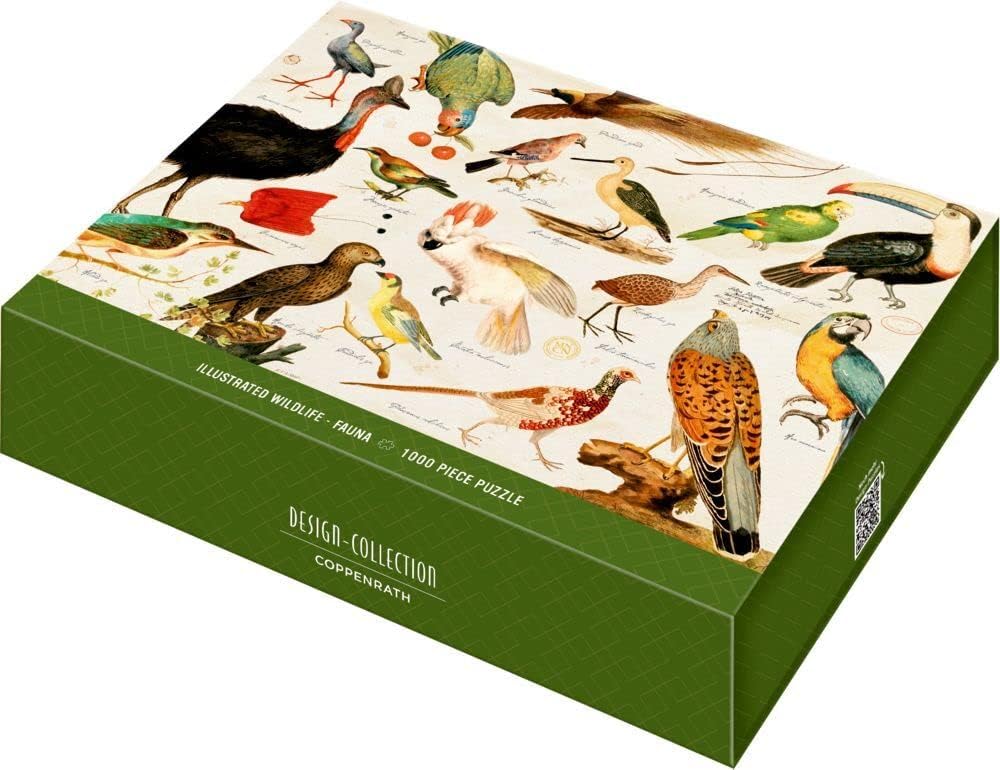 Puzzle: Illustrierte Tierwelt, 1000 Teile, Neuware