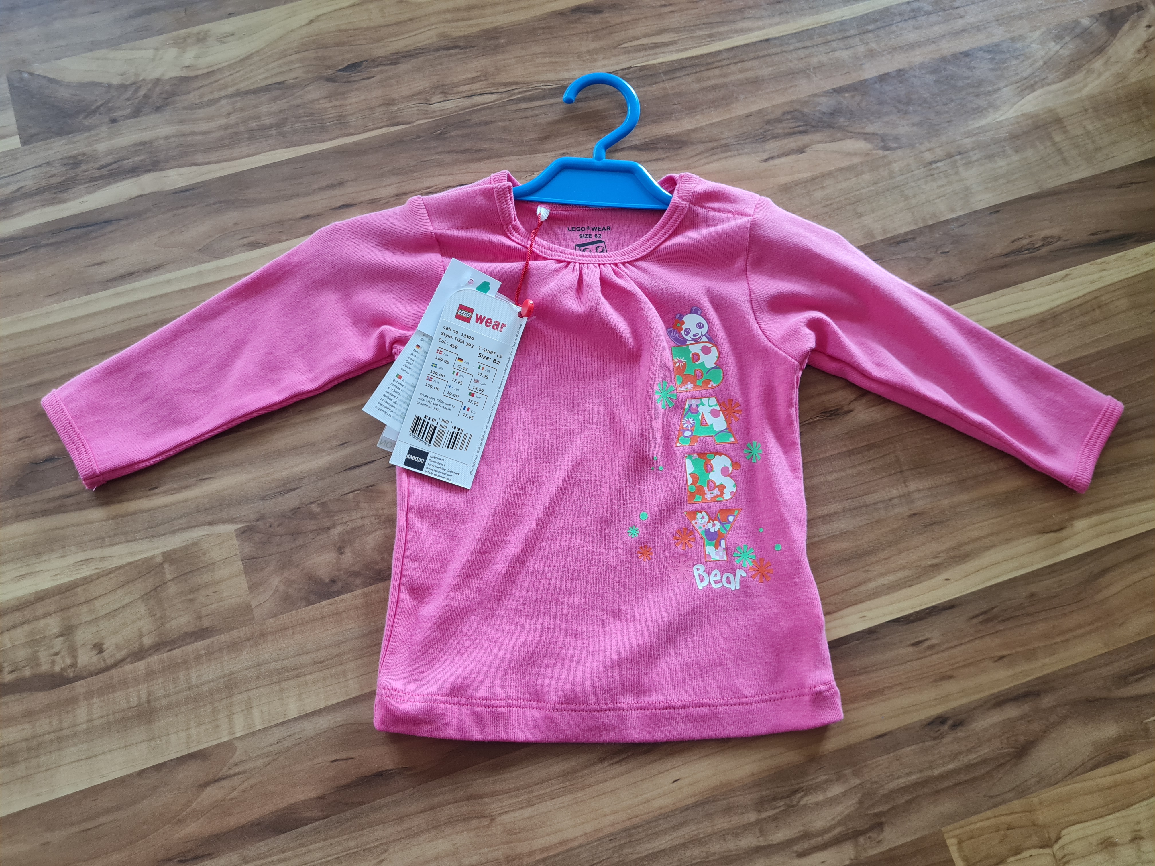 LEGO Wear Mädchen-Shirt "Baby Bear", Gr. 62, Neuware mit Etikett