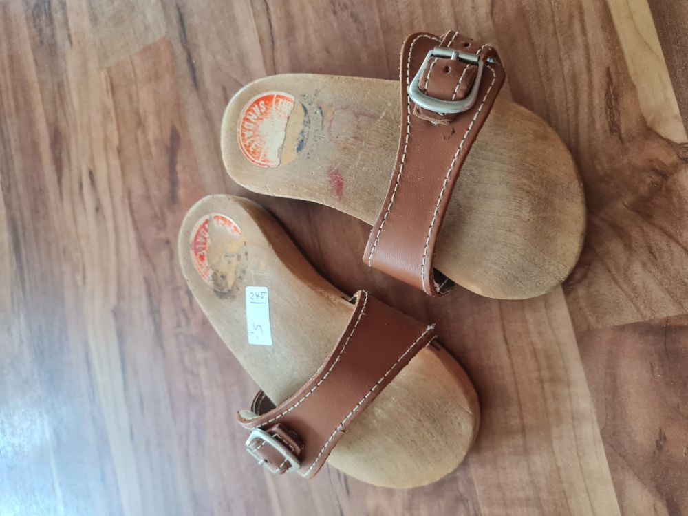 Holzsandale, Gr. 23, Secondhand