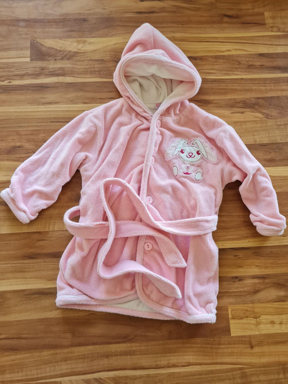 Bademantel, rosa, Gr. 74, Secondhand