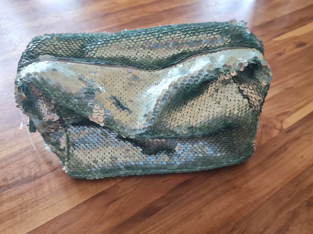 Pailetten-Täschchen, ca. 20x16cm, Secondhand