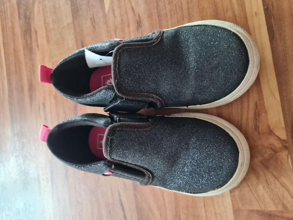 Vans Schuhe, schwarz-glitzer, Gr. 25, Secondhand