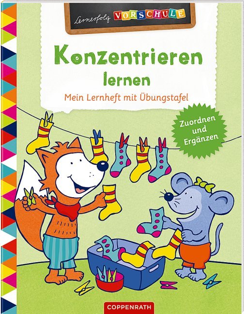 Konzentrieren lernen - Mein Lernheft mit Übungstafel (Lernerfolg Vorschule), Neuware