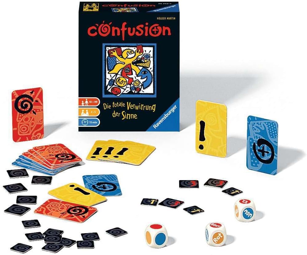 Ravensburger 26702 - Confusion, Reaktionsspiel für 2-5 Spieler ab 10 Jahren, Verwirrung der Sinne, Die Flotten Kleinen, Neuware