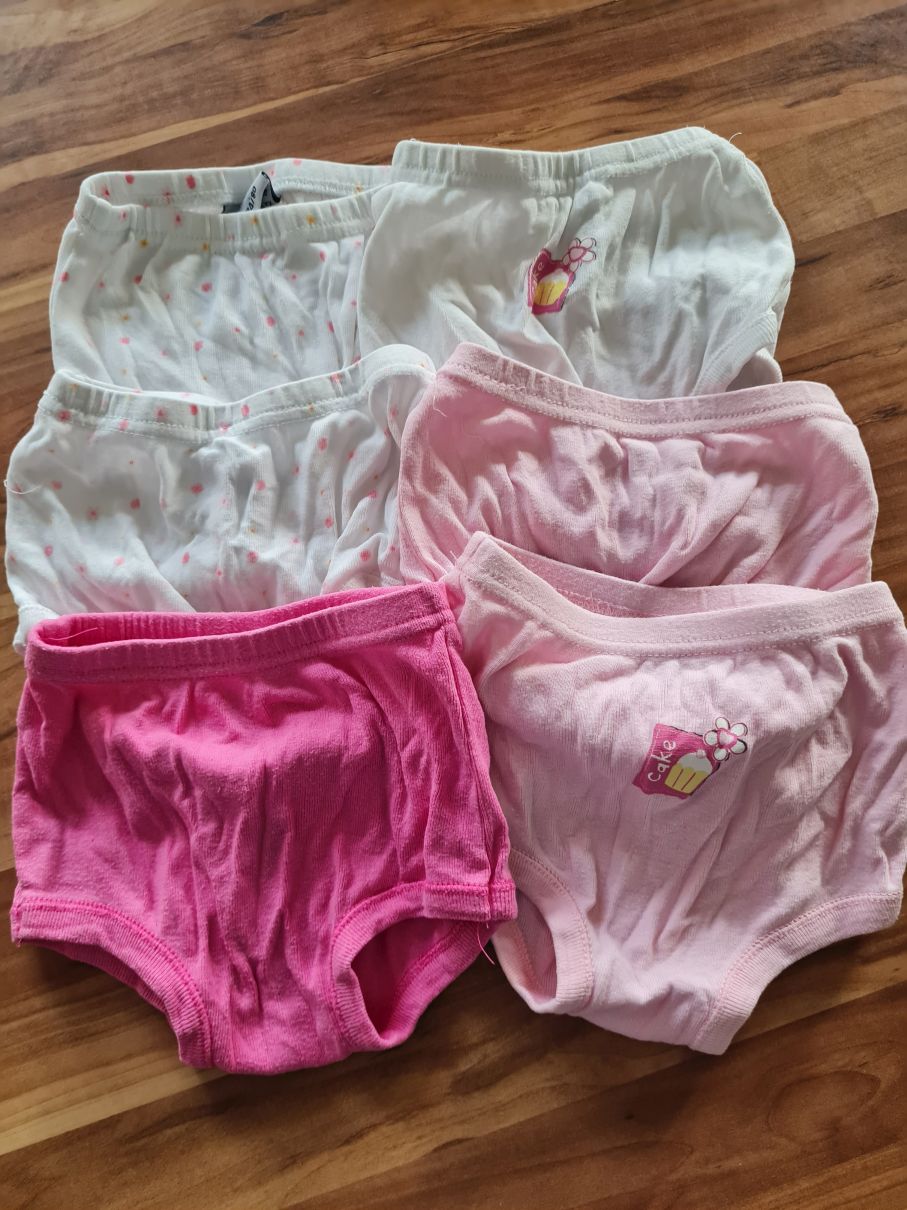6 Unterhosen für Mädchen, Gr. 74/80, Secondhand
