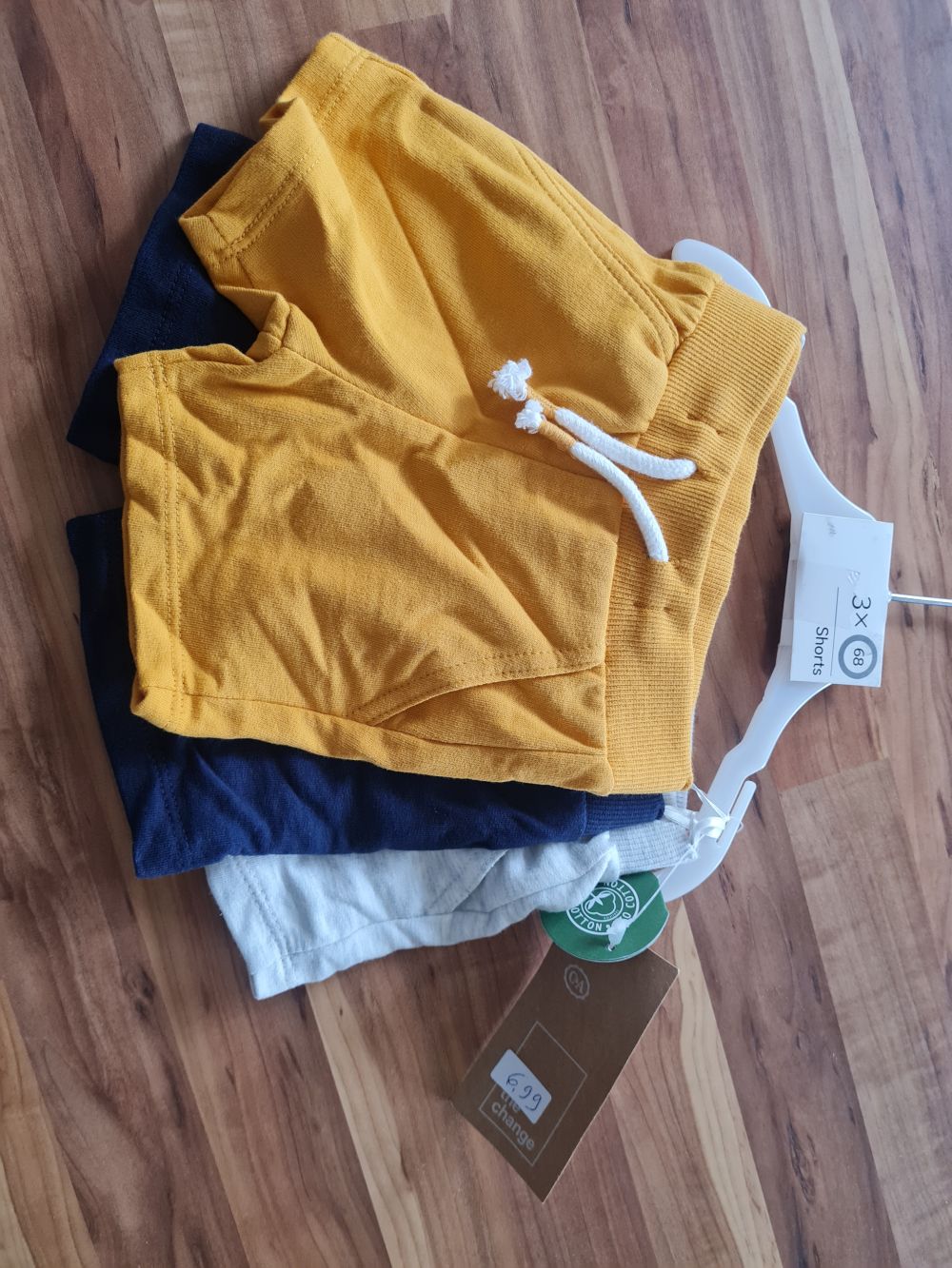 Shorts, 3er-Pack, Gr. 68, Neuware mit Etikett