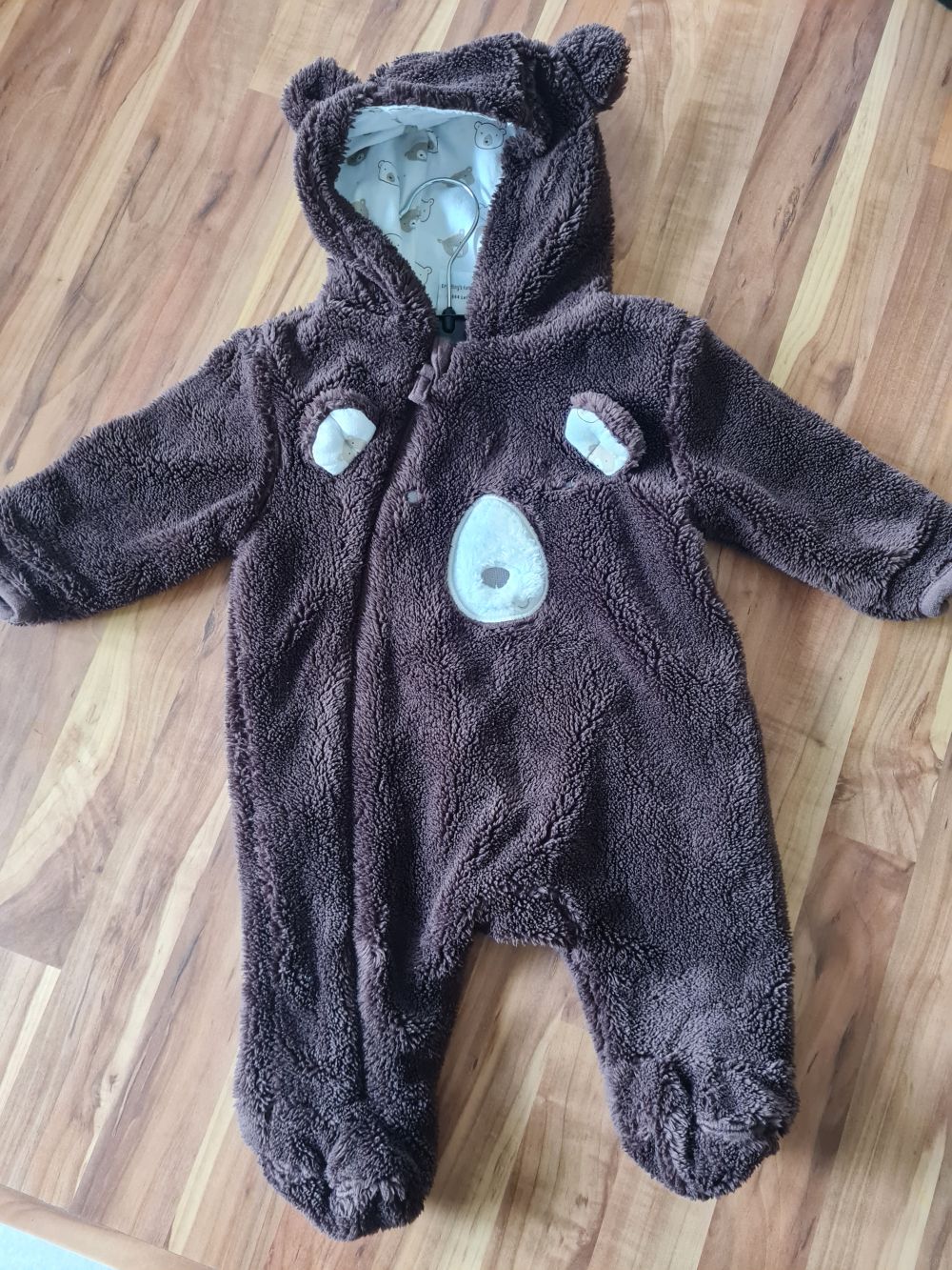 Topomini Plüsch-Overall "Bär", Gr. 50, Secondhand