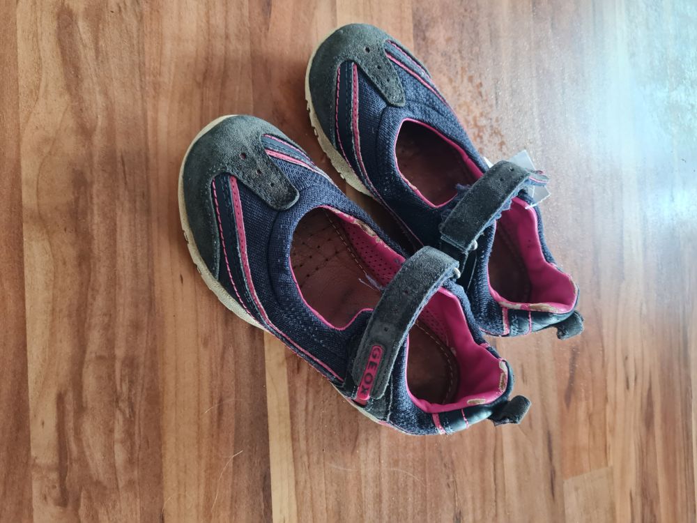 GEOX Ballerinas, marineblau-pink, Gr. 28, Secondhand