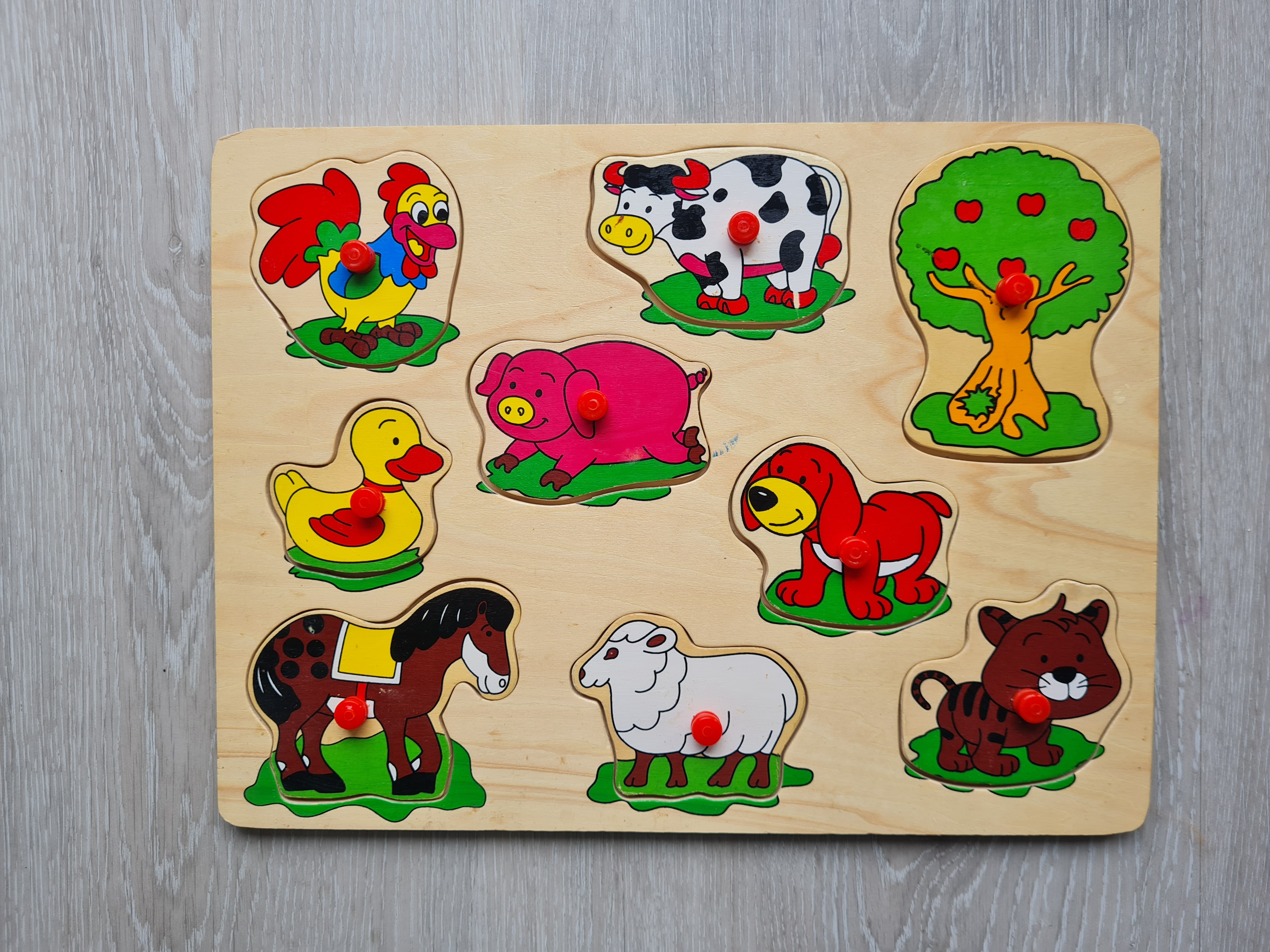 Holz Steckpuzzle