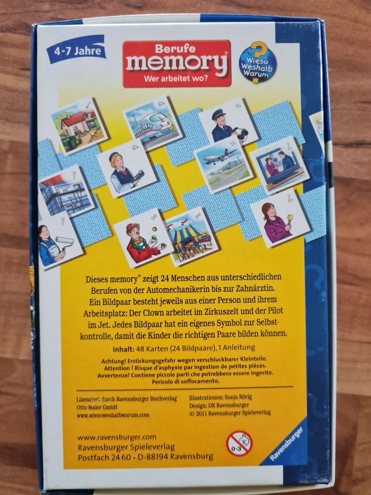 Berufe Memory - Wer arbeitet wo? Secondhand