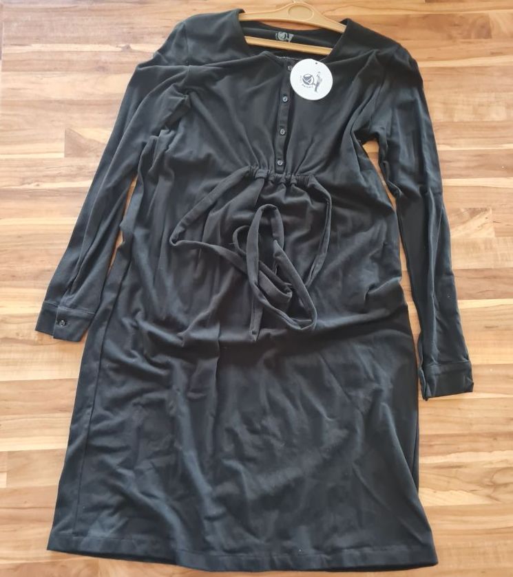 Petit Bateau Umstandskleid, schwarz, Gr. M, Neuware mit Etikett