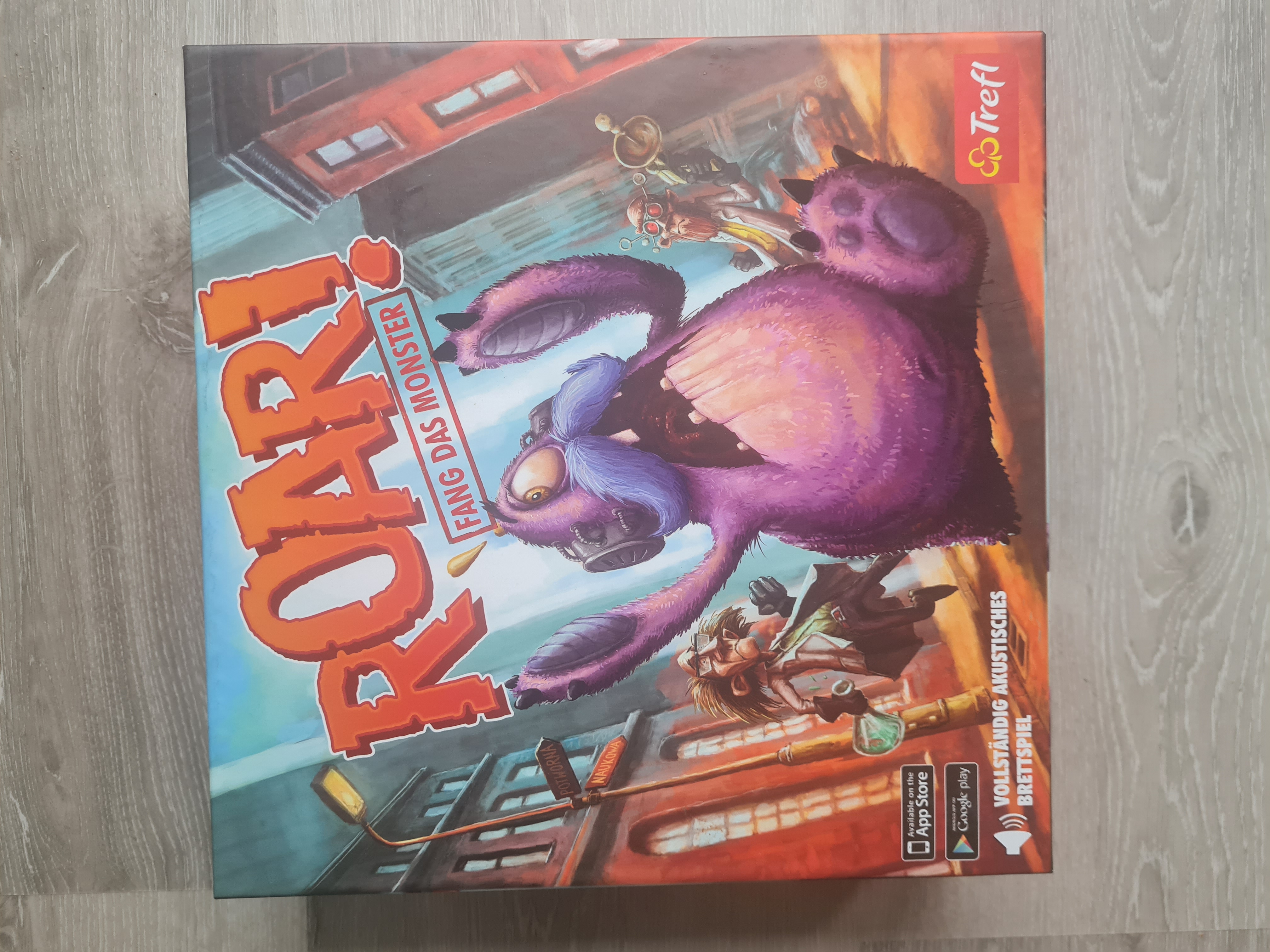Roar! Fang das Monster, Gesellschaftsspiel, Familienspiel, akustisches Brettspiel, ab 7 Jahre, Neuwertiger Zustand