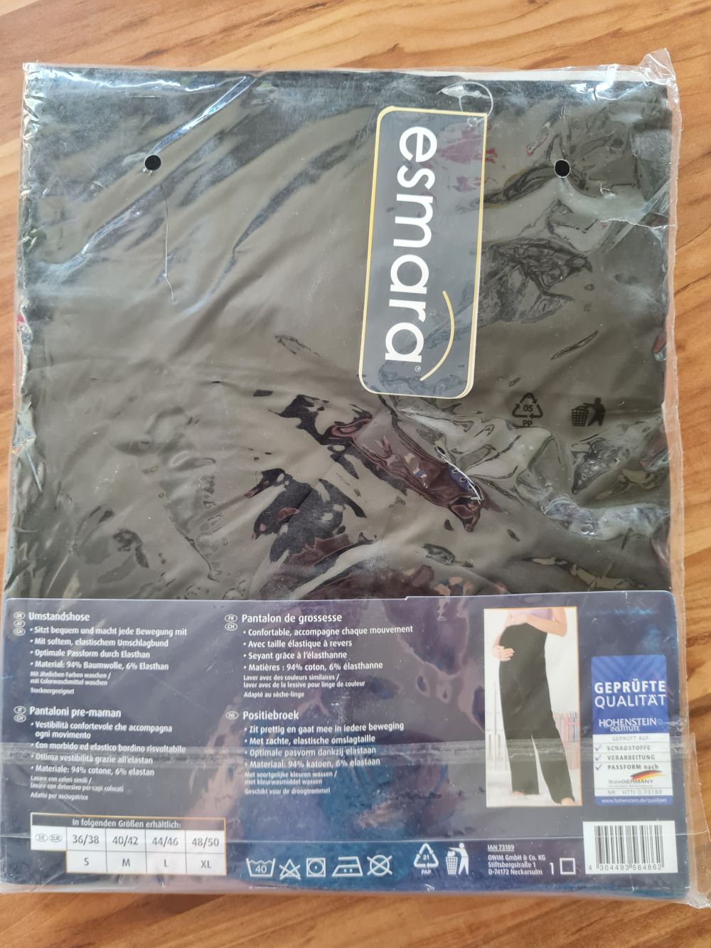 Umstands-Relaxhose, schwarz, Gr. M (40/42), Neuware mit Etikett