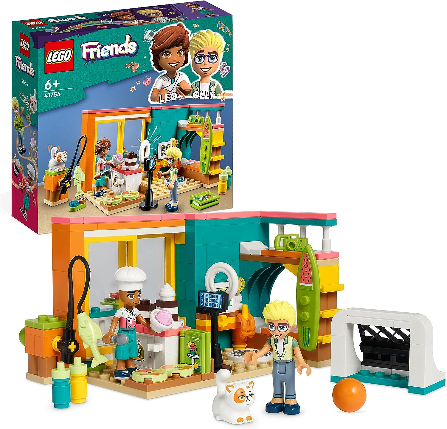 LEGO Friends 41754 Leos Zimmer Backen Spielset (EOL), Neuware