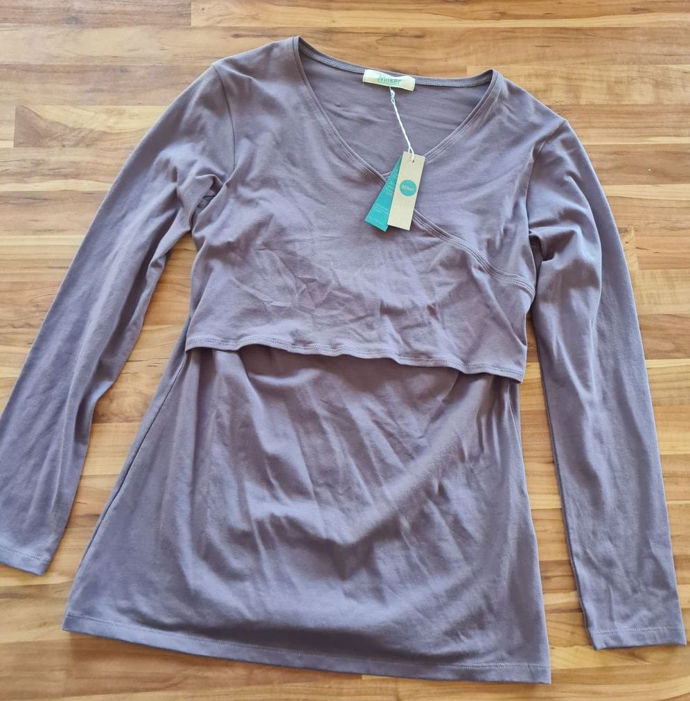 Milker Umstands- und Stillshirt, Farbe: Nugga, Gr. M, Neuware mit Etikett