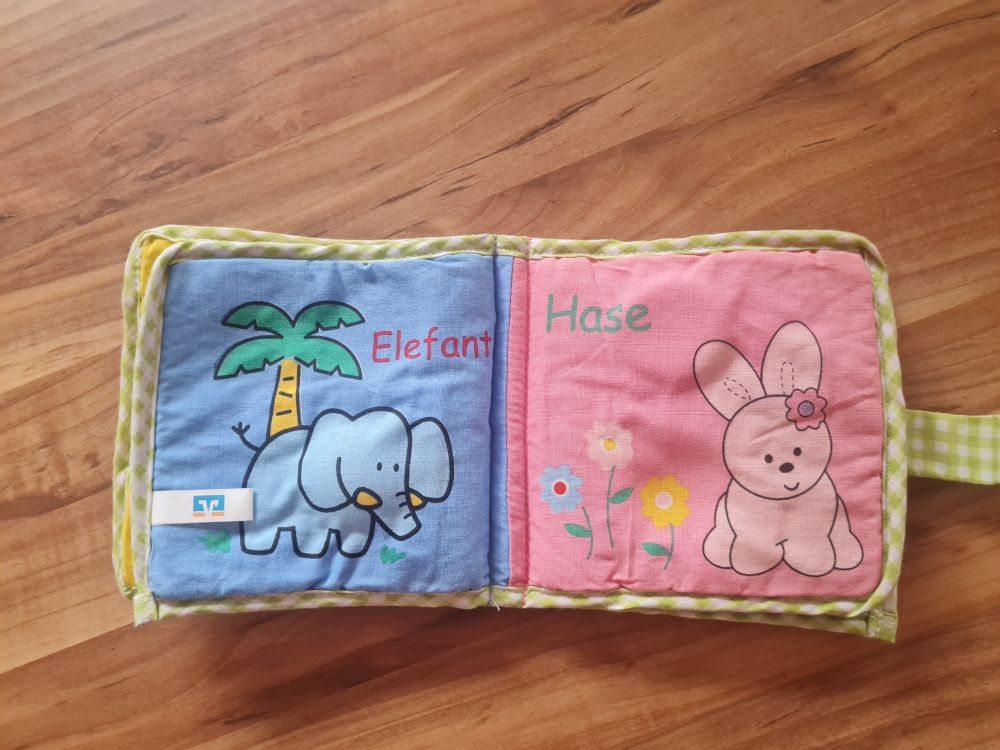 Stoffbuch "Frosch und Löwe", Secondhand