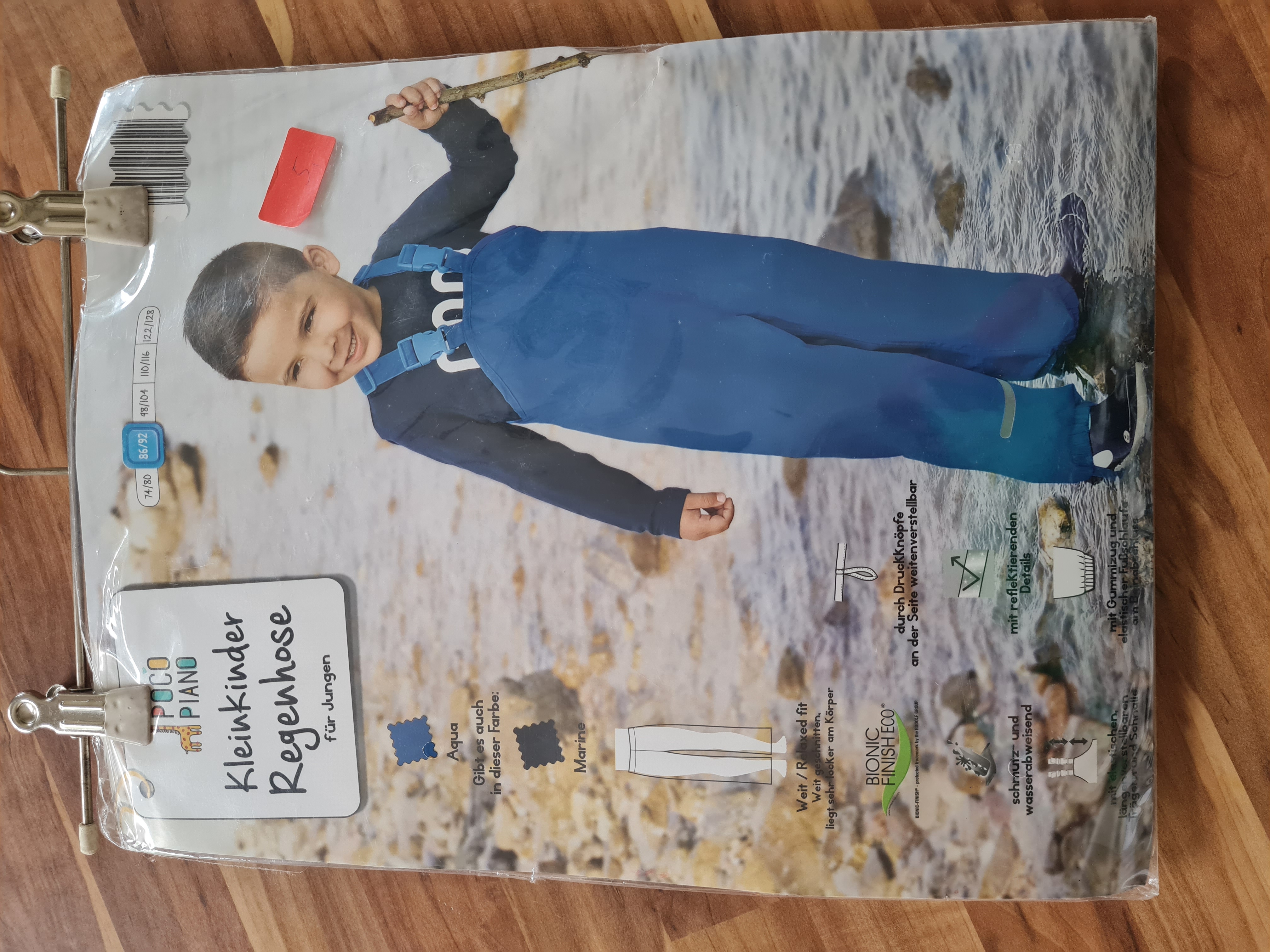 Regenhose, blau, Gr. 86/92, Neuware mit Etikett
