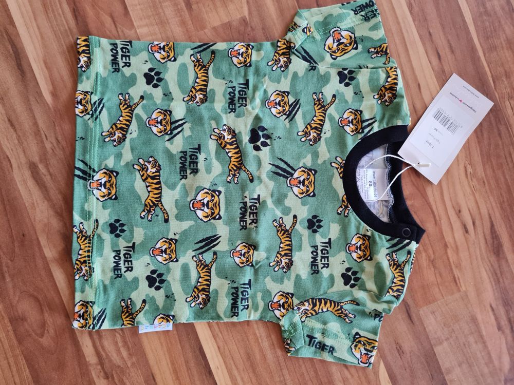 Babauba T-Shirt "Tiger Power", Gr. 80, Neuware mit Etikett