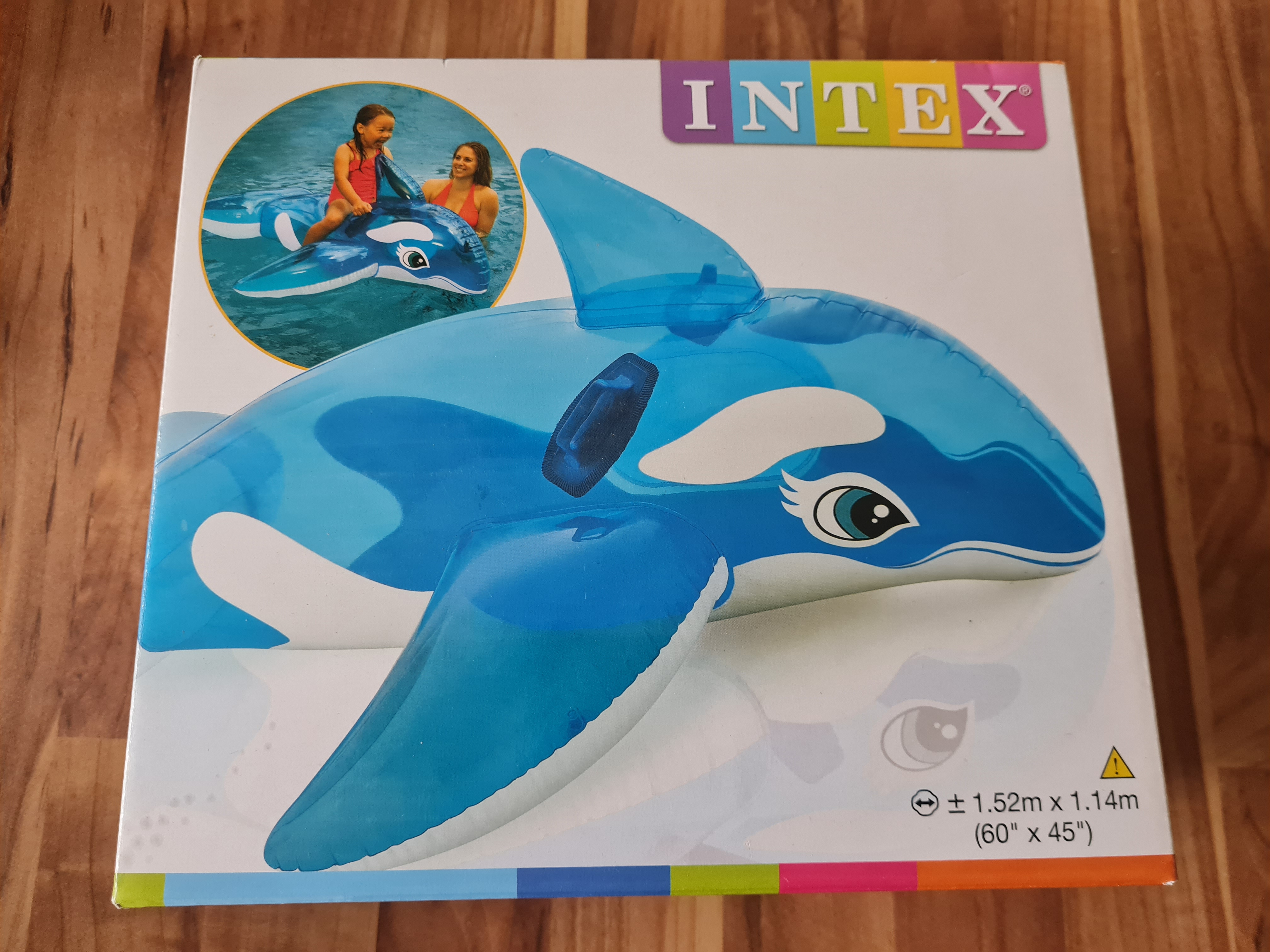 Intex Delphin, blau, 1.75m x 66cm, Neuware
