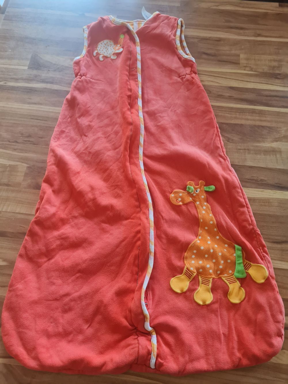 IKEA Schlafsack "Igel und Giraffe", 80cm, rot, 1-2,5 TOG, Secondhand