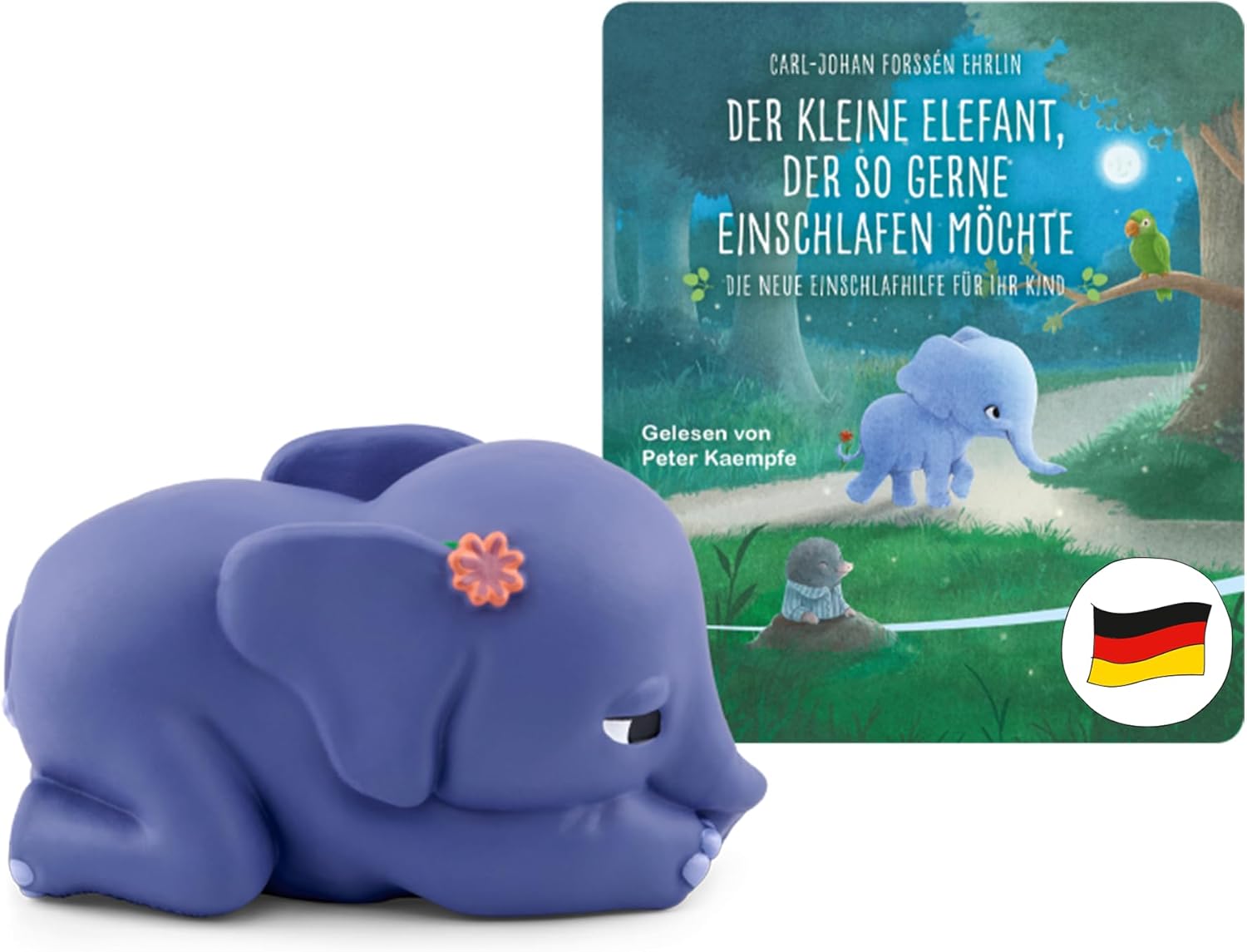 Tonies Content-Tonie Der kleine Elefant, der so gerne einschlafen möchte, Hörbuch mit Musik für Kinder ab 3 Jahren