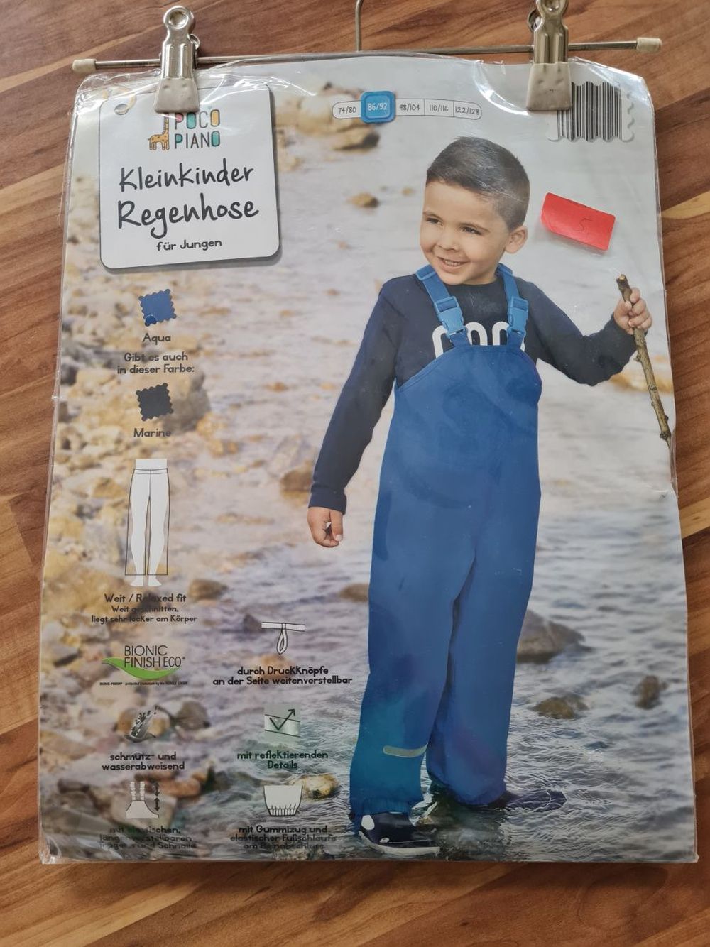 Regenhose, blau, Gr. 86/92, Neuware mit Etikett