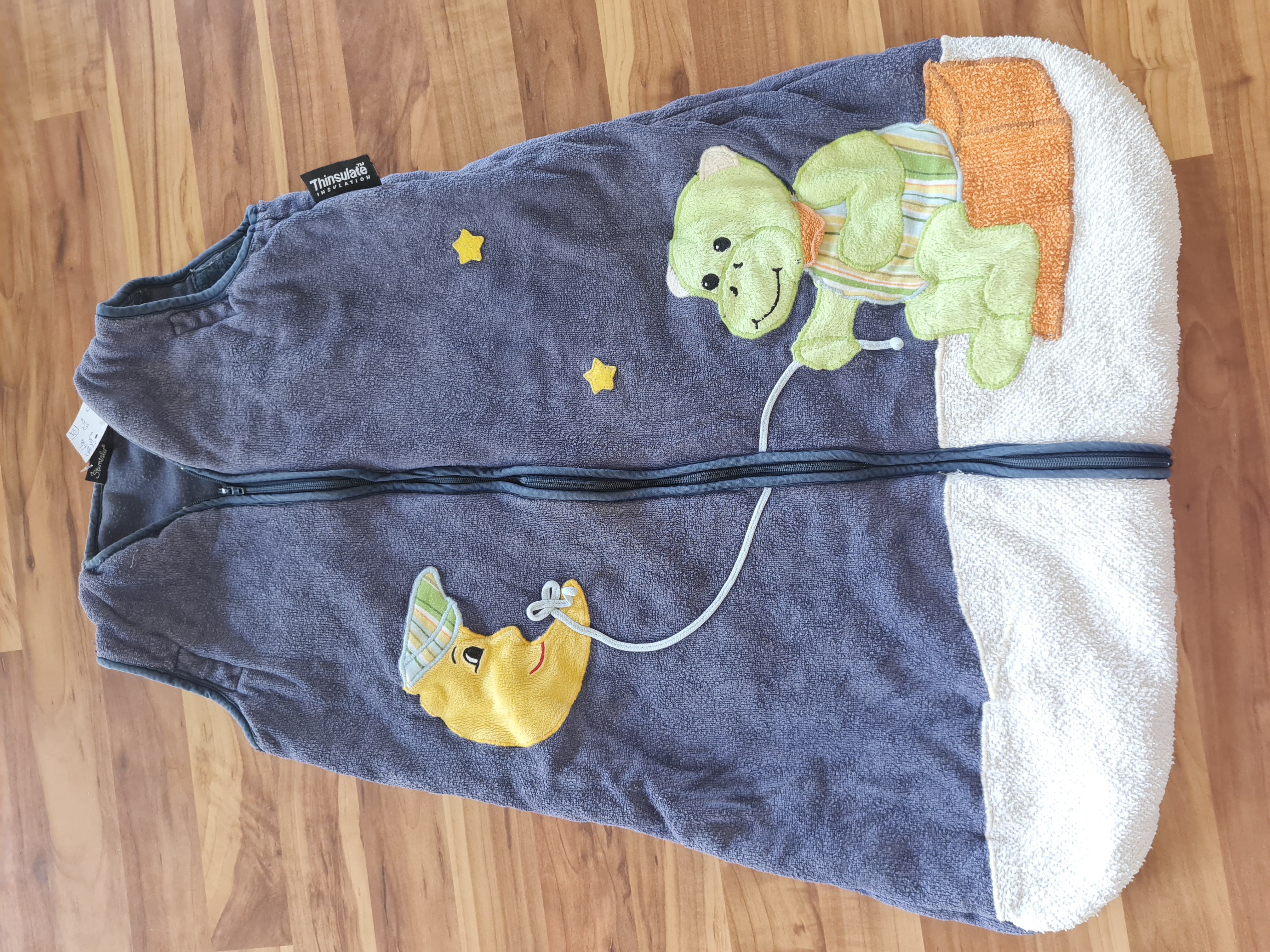Sterntaler Schlafsack "Frosch und Mond", 65cm, 2,5Tog, Secondhand