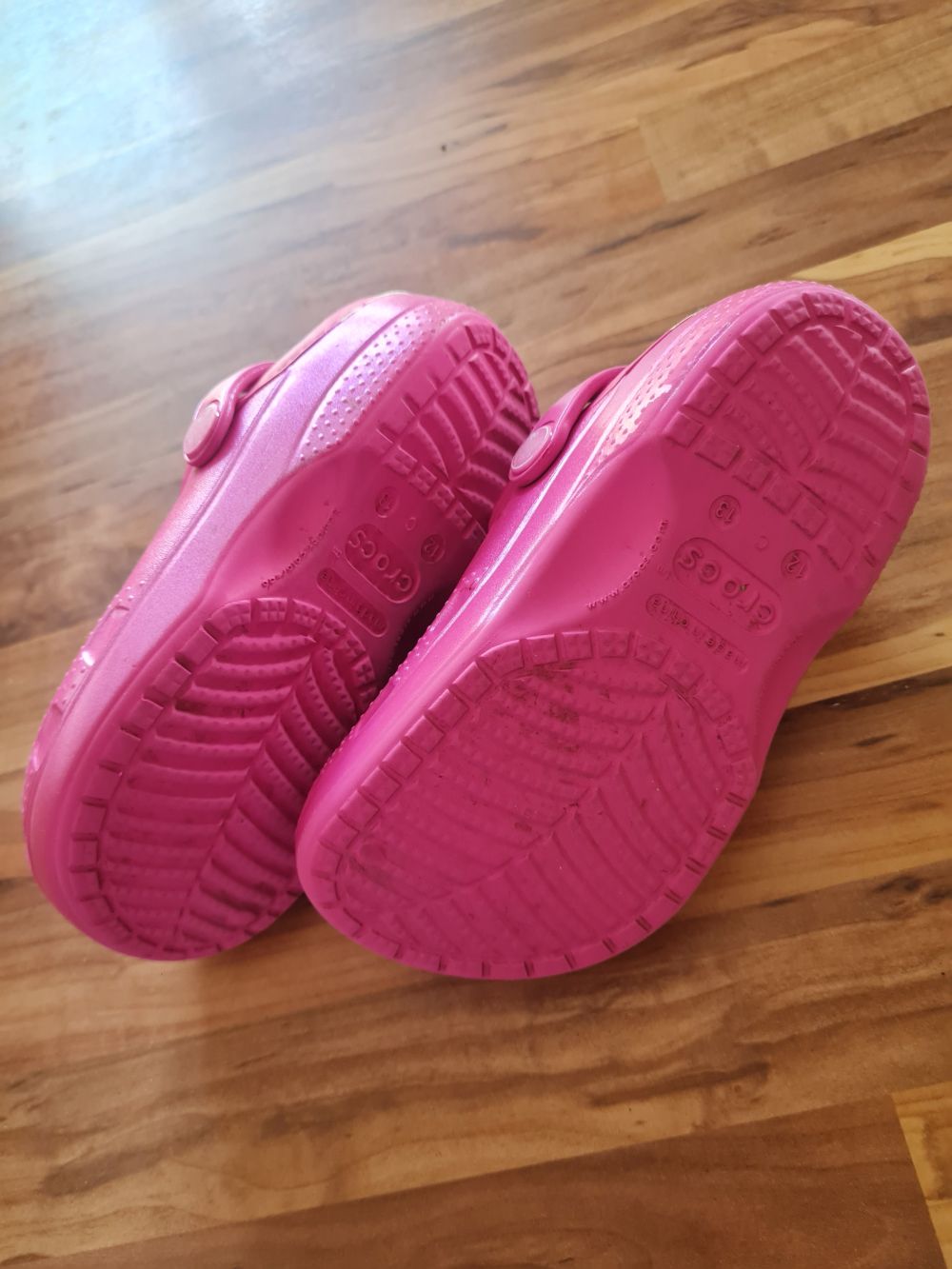 Crocs "Dora", pink, leicht gefüttert, Gr. C12/13 (Gr. 30), Secondhand
