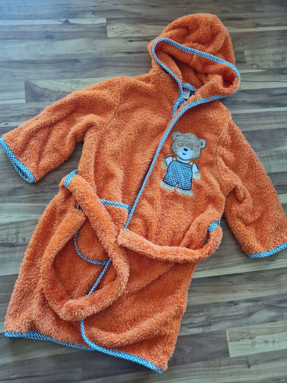 Wörner Plüsch-Bademantel Gr. 86/92, Secondhand