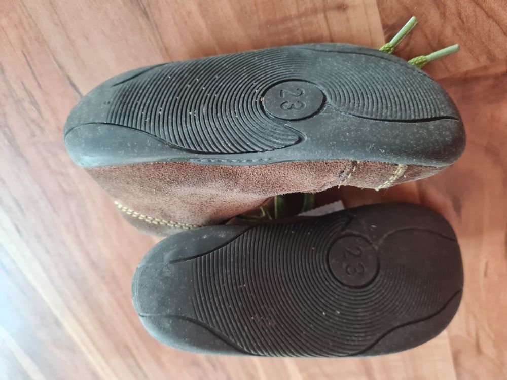 Däumling Schuhe, braun, Gr. 23, Secondhand