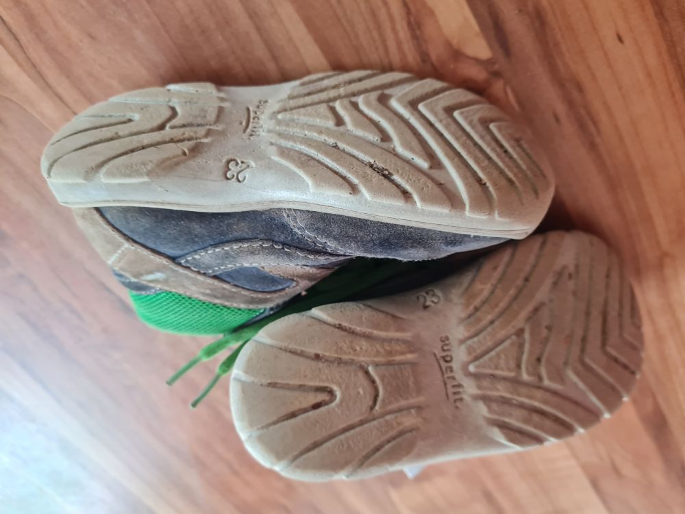 Superfit Schuhe, blau-grün, Gr. 23, Secondhand