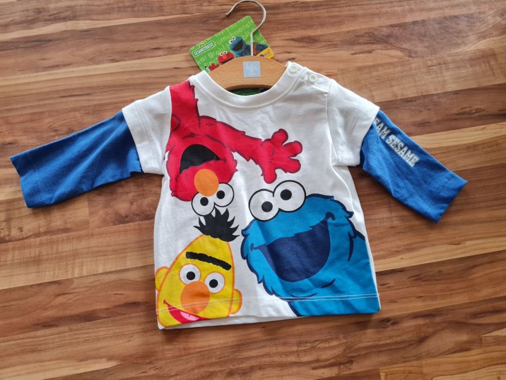 Langarmshirt "Sesamstreet", Gr. 62, Neuware mit Etikett