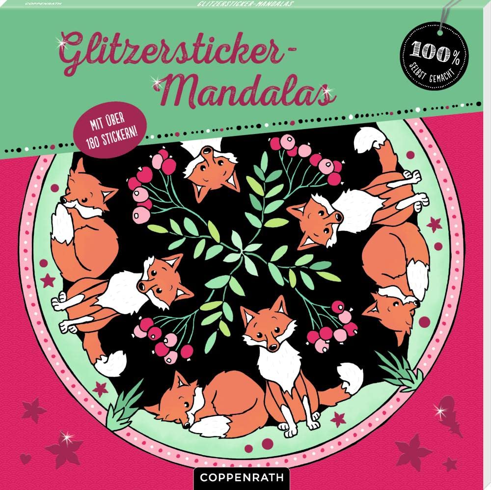 Glitzersticker-Mandalas (100% selbst gemacht), Neuware