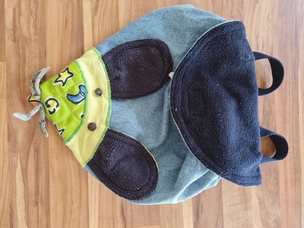 Selbstgenähter Rucksack "Maus", Secondhand
