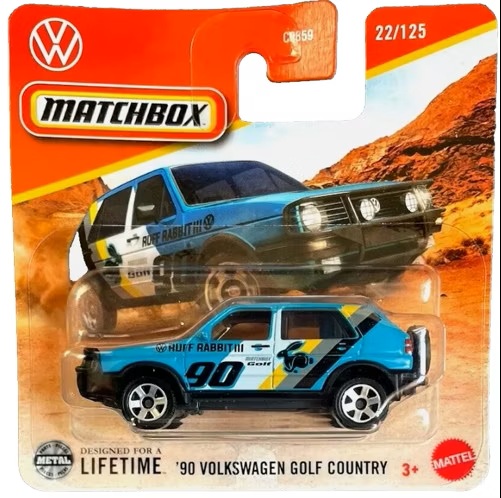 Matchbox 1990 Volkswagen Golf Country - JBT01 2025 1:64 Modell, Neuware